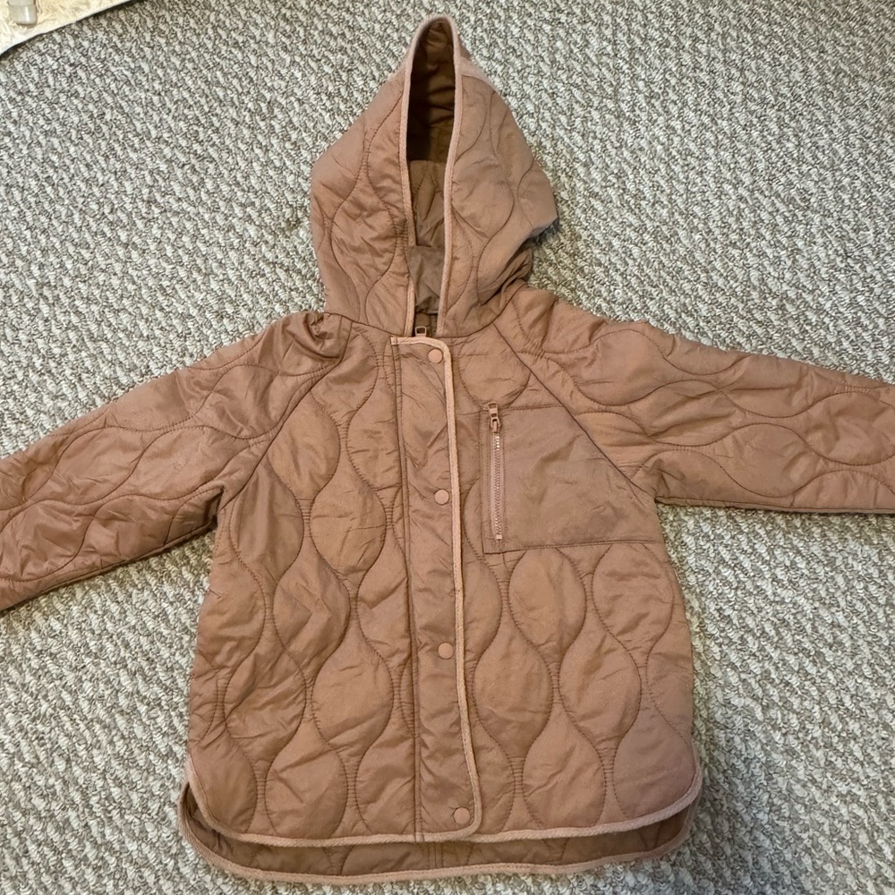 Zara girls quilted jacket